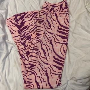 Amazon, Pink and Purple zebra pants, size M